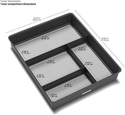 madesmart 4 Compartment Drawer Organizer, Office Tools, & Small Household Items