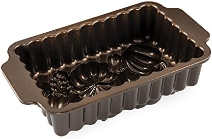 Nordic Ware Harvest Bounty Loaf Pan, 6 cup capacity (Pack of 3)