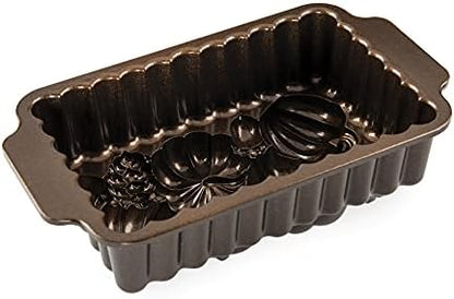 Nordic Ware Harvest Bounty Loaf Pan, 6 cup capacity (Pack of 3)