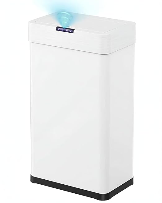 TLSUNNY 13.2 Gallon Motion Sensor Trash Can, Touchless Automatic Garbage Can