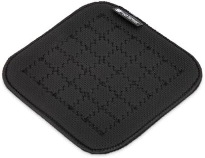 Hot Pad, San Jamar UltiGrips, Professional Grade, Neoprene, 7" x 7", Black