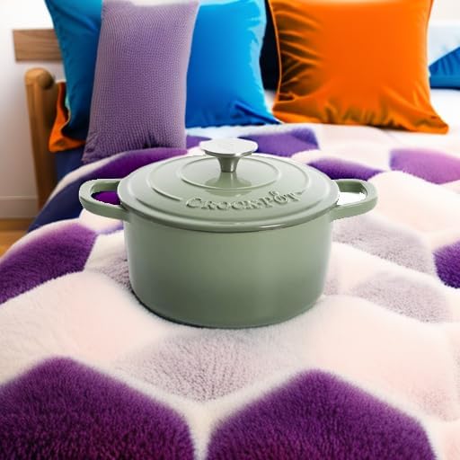 Crock-Pot Artisan Round Enameled Cast Iron Dutch Oven, Gradient Red