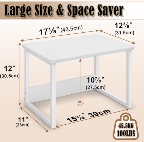 MARTY Countertop Organizer,17.1"x12.4", Cabinet Organizer Microwave Stand