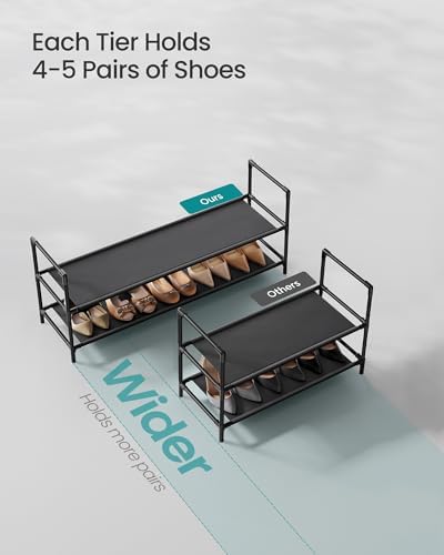 SONGMICS 2-Tier Shoe Rack, Shoe Storage for Hallway Closet