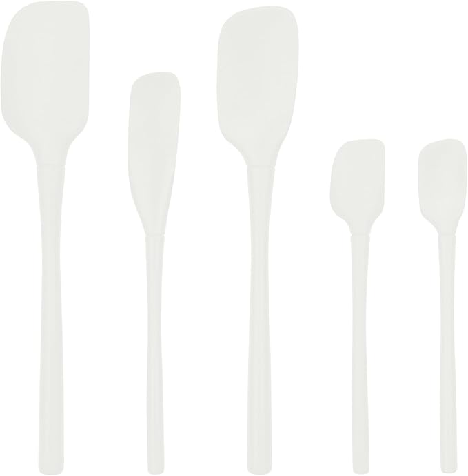 Tovolo Flex Core 5 Piece Silicone Spatula Set Heat Resistant All Silicone