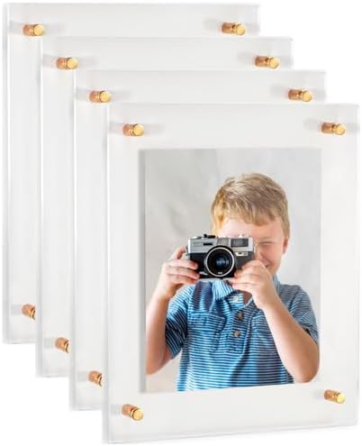 ArtToFrames 14x16 Inch Double Panel Floating Acrylic Picture Frame comes