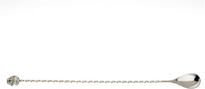 Barfly Santa Bar Spoon,Stainless Steel,Santa End 12" (30 cm)