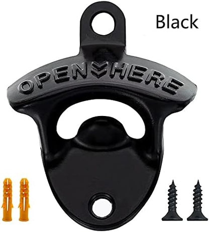 Beer bottle openers Cast Iron wall mounted bottle opener