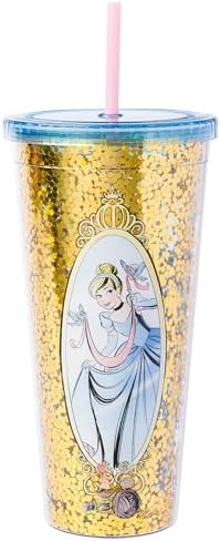 Silver Buffalo Disney Princess Cinderella, Plastic Cold Cup, 32oz
