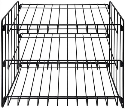 Kitchen Details 3 Tier Can Storage Organizer Rack in Black