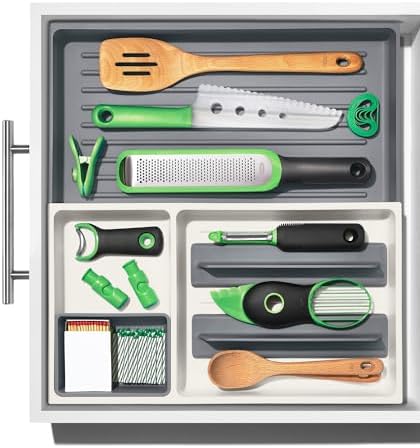 OXO Good Grips Drawer, Large Expandable Kitchen Tool Organizer, Large Expandable (Pack of 8)