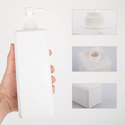 Pump Bottle, Refillable Plastic Empty Lotion Soap Dispenser Liquid Container