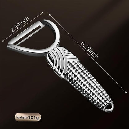 Vegetable Peeler For Kitchen, Easy Peeler/Non-Slip Wide Handle/Suitable for All Fruits Vegetables/Silver