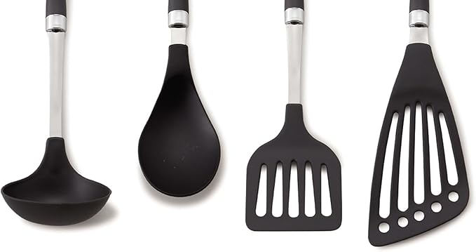 Seki Japan Right Handed Nylon Spatula Wide Thin Slotted Turner Kitchen Utensils