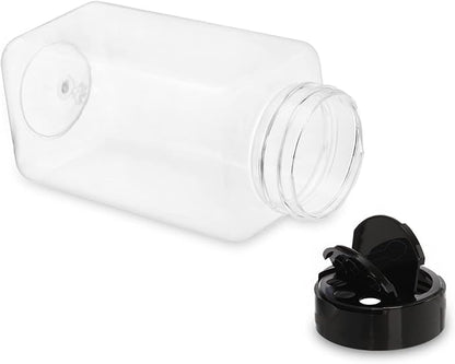 Tosnail 16 Pack 17 Fluid Oz Clear Plastic Spice Jars Spice Containers Spice