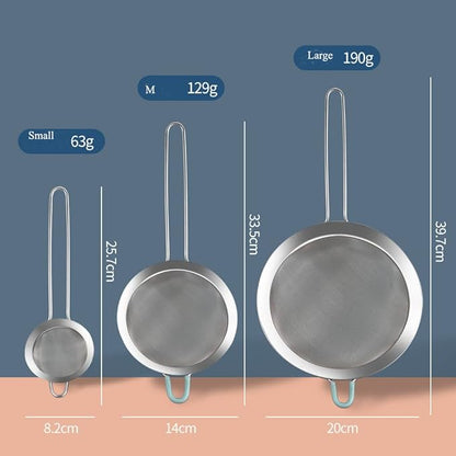 304 Stainless Steel 3.15 inch Fine Mesh Strainers