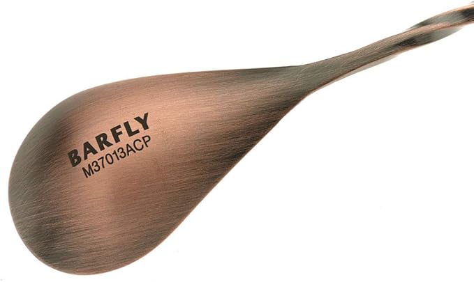 Barfly Bar Spoon, Teardrop End 15 3/4" (40 cm), Antique Copper