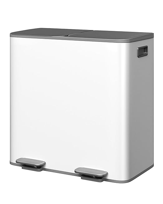 Garvee Trash Can, 2 x 10.6 gal Garbage Can