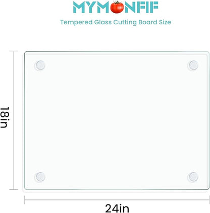 Mymonfif Tempered Glass Cutting Board