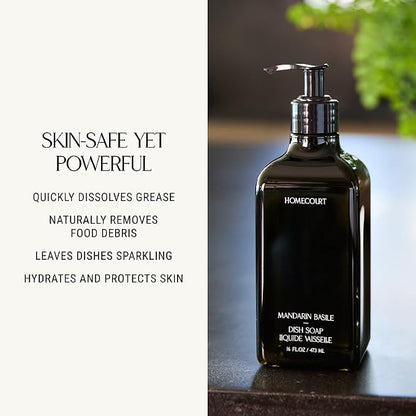 Homecourt by Courteney Cox Dish Soap, Cece, 16 oz | Dishwashing Liquid with Clean Ingredients, Non-Toxic & Skin-Safe, Safe for People & Pets