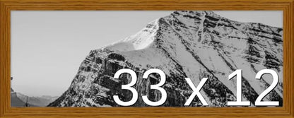 Frame It Easy 33 x 12 Hazel Wood Frame