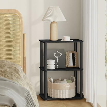 VASAGLE 3-Tier Shelf, Storage Shelves, Bookcase with Shelves, Living Room