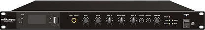 Class D Amplifier Mixer, 6 Input, 8 Ohm and 70V