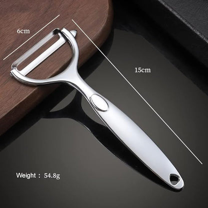 AMOUY Premium Peeler Set - Vegetable,Apple Peelers for Kitchen, Fruit, Carrot, Veggie,Potatoes Peeler,Y-Shaped Stainless Steel Peelers,with Ergonomic Non-Slip Handle & Sharp Blade,Good Sturdy (2PCS)