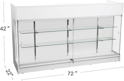 72" W x 22" D x 42" H