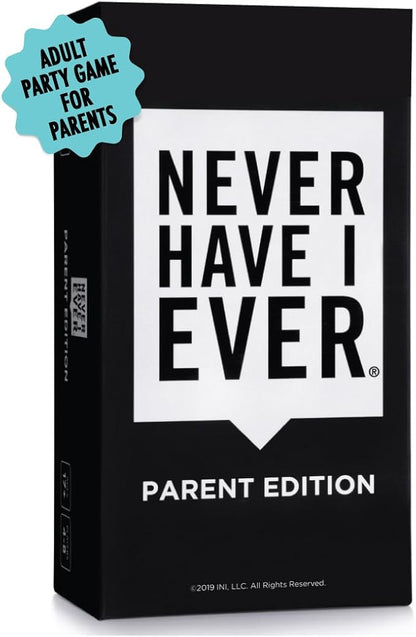Never Have I Ever Card Game - Parent Edition, Fun and Engaging Adult Party Games for Game Night, Date Night, or Vacation, Includes Hilarious and Relateable Prompts for Couples with Kids, Ages 17+