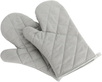 Oven Mitts, Premium Heat Resistant Kitchen Gloves Cotton & Polyester Quilted