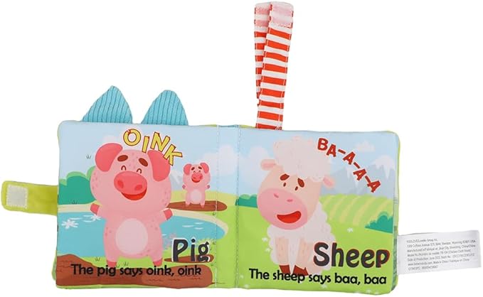 bebe mondo Crinkle Books for Babies – Soft Baby Books 0-6 Months, Infant Toys, Gifts for 0-6-12-18 Months, Travel Toys, Baby Shower