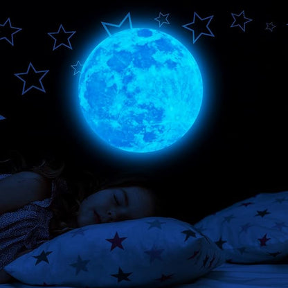 1049Pcs Glow in The Dark Stars and Moon for Ceiling, Wall Bedroom Chirldren's Room Stickers Decals Decor, Boys & Girls' Gifts