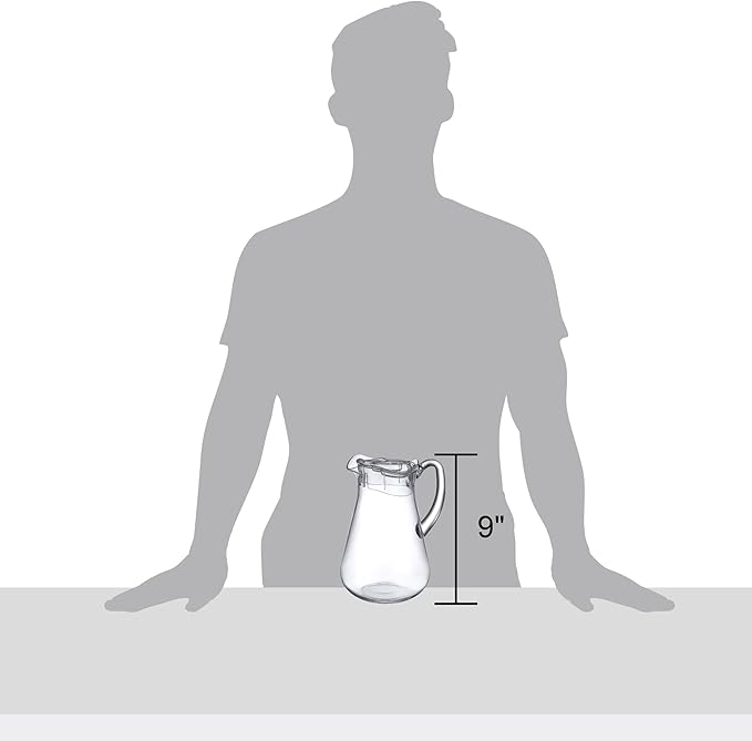 Amazing Abby - Droply - Plastic Pitcher, Fridge Jug, Shatter-Proof, and More