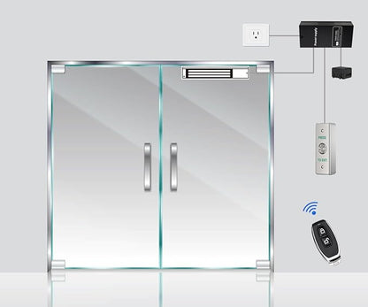Door Access Control System 1200lbs Magnetic Lock Kit