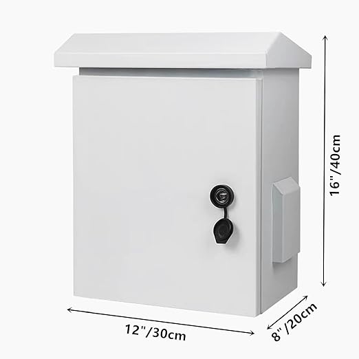 Outdoor Electrical Box 16'' x 12'' x 8'' One-Piece Ventilation Design