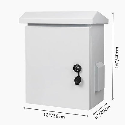 Outdoor Electrical Box 16'' x 12'' x 8'' One-Piece Ventilation Design