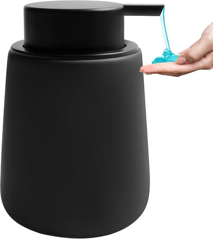 Soap Dispenser Ceramic with Easy-to-Press Pump Hand Lotion Liquid Dispenser