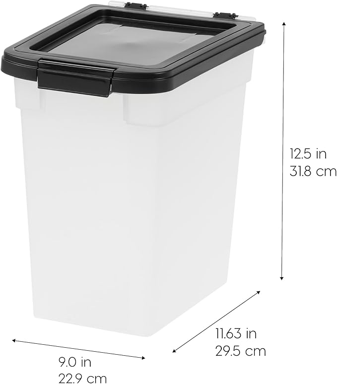 IRIS USA Airtight Dog Food Storage Container, 2 Pack,