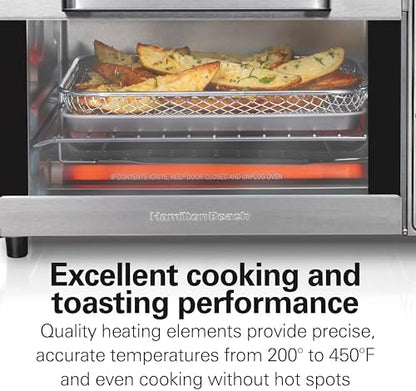 Hamilton Beach 4 Slice Countertop Air Fryer Toaster Oven Combo