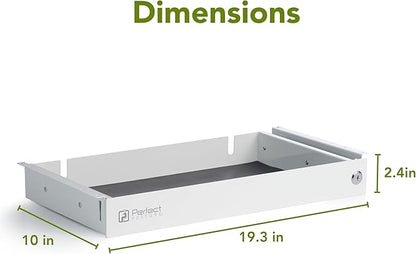 PERFECT POSTURE Max Under Desk Storage Drawer – Large Desk Drawer