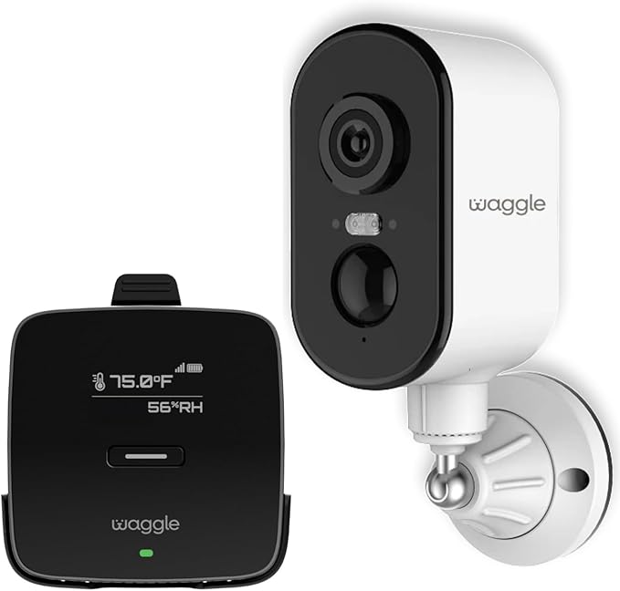 Waggle RV/Pet Temperature Monitor Lite + 4G Mini Camera Bundle