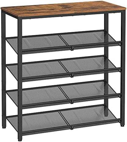 VASAGLE 5-Tier Shoe Rack, Adjustable, Freestanding
