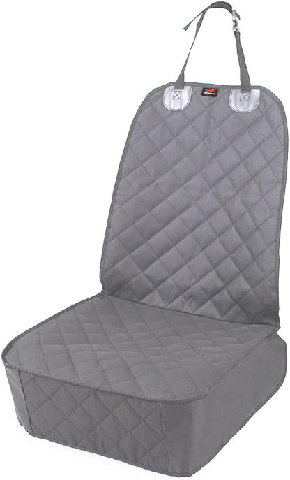 HONEST OUTFITTERS Dog Car Seat Covers, Pet Front Cover for Cars, Trucks, and Suv's - Waterproof & Nonslip Dog Seat Cover(Gray)