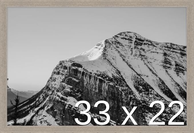 Frame It Easy 33 x 22 Rustic Gray Wood Frame