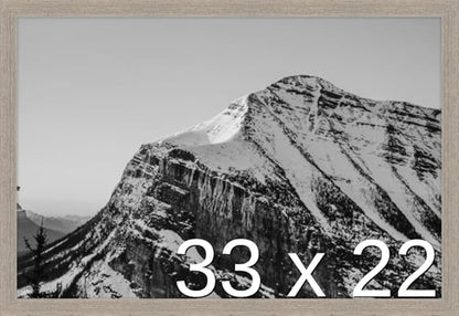 Frame It Easy 33 x 22 Rustic Gray Wood Frame