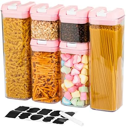 U-QE Airtight Food Storage Containers -6 Piece Plastic Airtight Containers