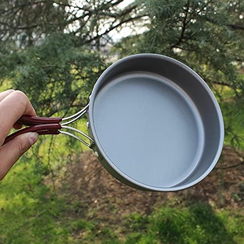 Aluminum alloy Non-Stick Medium Frying Pan with Folding Handle for Outdoor Camping Picnic Hiking