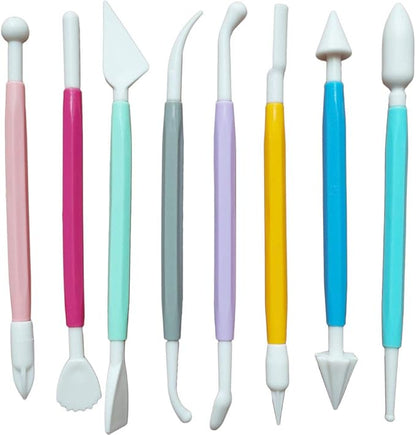 ScivoKaval Marshmallow Fondant Cake Decorating Hand Tool 12 Pcs 5 Sets