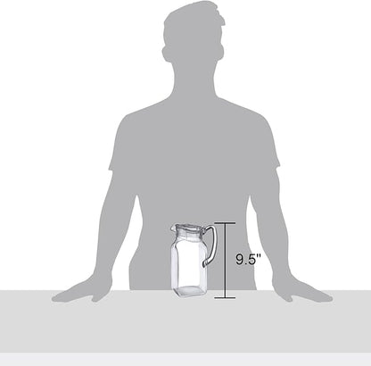Amazing Abby - Quadly - Plastic Pitcher, Fridge Jug, Shatter-Proof, and More